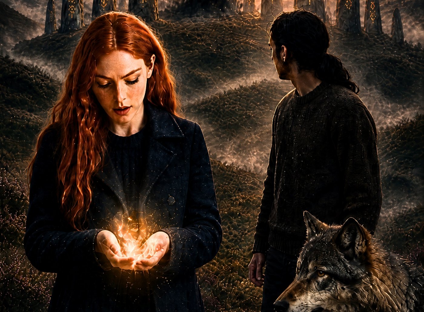 Nia, Aurin und der Wolf im Steinkreis von Glenwynd